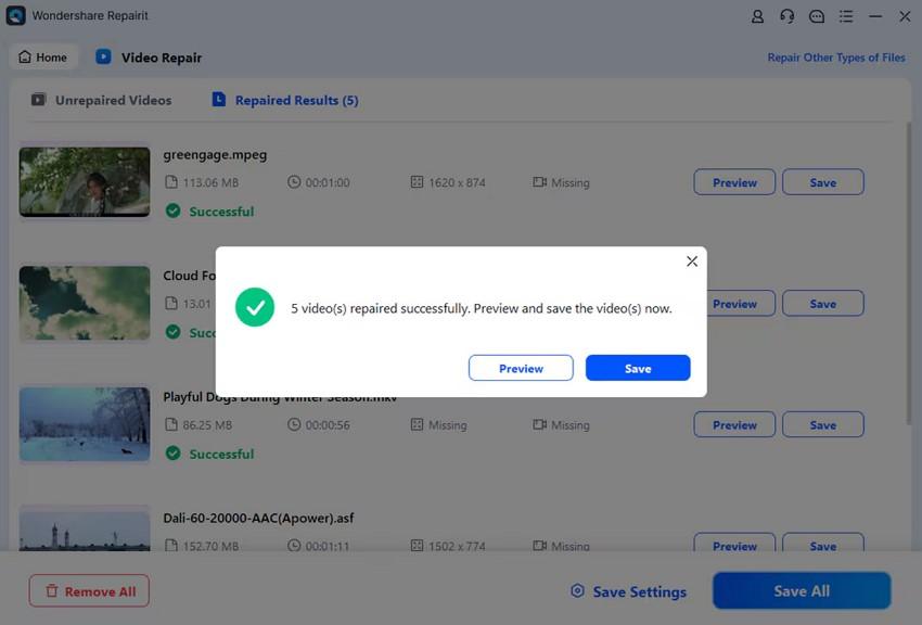 preview and save
