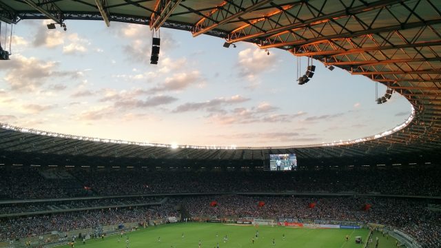 Photo by Marcos Moraes soccer stadium during daytime