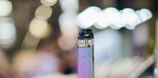 a close up of two electronic devices on a table