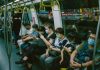 How does Technology Affect Our Lives? people sitting on train seat